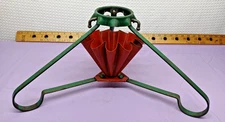 VTG 50'S S-B MFG CO. MILWAUKEE HEAVY 3 LEG CHRISTMAS TREE STAND RETRO FREE SHIP