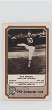 1974 Fleer Team Cloth Patch Stickers The Immortal Roll Ken Strong HOF 4g8