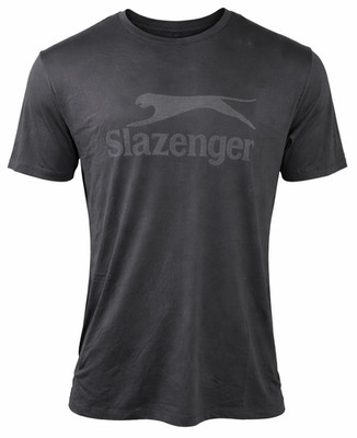 Slazenger Padel - Enzo Tee - Panther Black - Herren Coolmax Sport T-Shirt