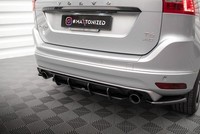 Heckansatz Diffusor Passend FüR Volvo XC60 R-Design Mk1 FL Schwarz Matt