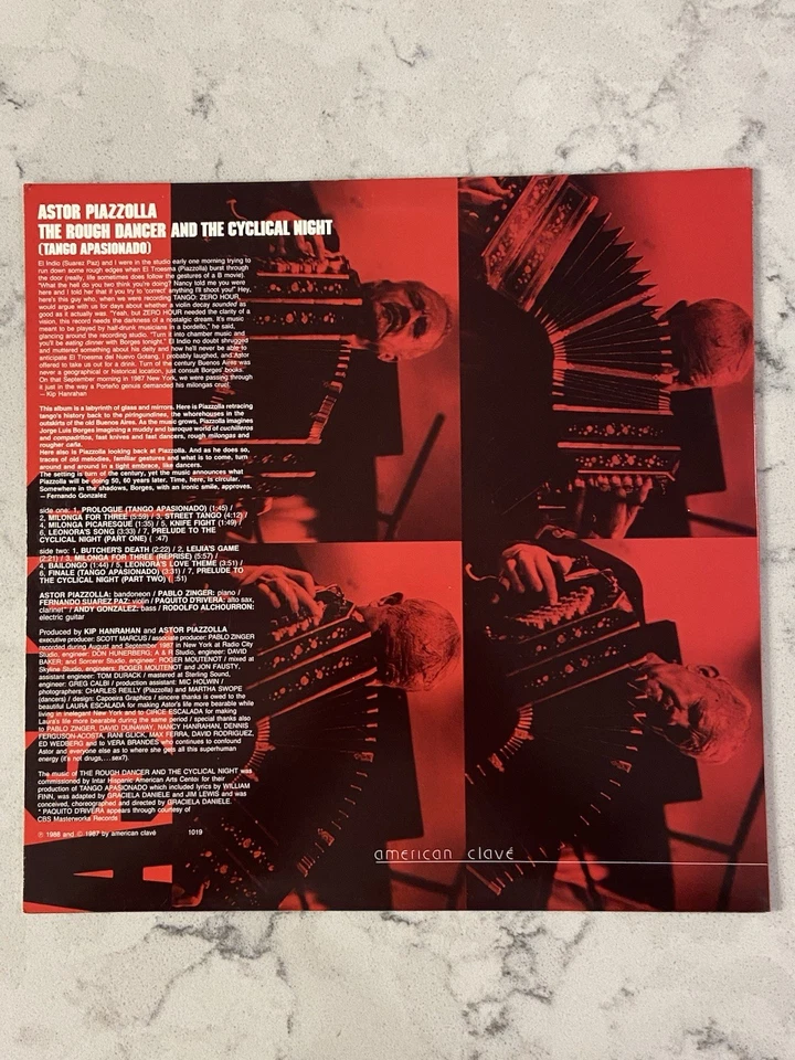 ASTOR PIAZZOLLA-THE ROUGH DANCER AND THE CYCLICAL NIGHT LP ALBUM IMPORT - Image 2 of 2