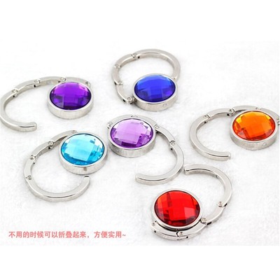 Lot 10PCS Quality BLANK   Folding Purse Hook Handbag Hanger Wedding  #vn