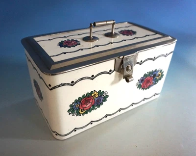 WÜMAK Wächtersbach Art Deco Keksdose Kasten Deckeldose Rose Keramik (F025-1463) - Bild 1 von 4