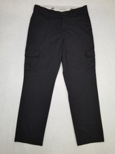 Dickies Flex Men's Slim Straight Work Pants Size 34x32 Black Flex Stretch Cargo