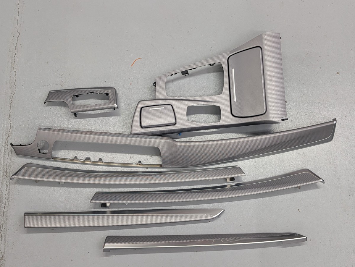 BMW 5 F10 F11 Hexagon Interior Trim Kit Aluminium Center Console