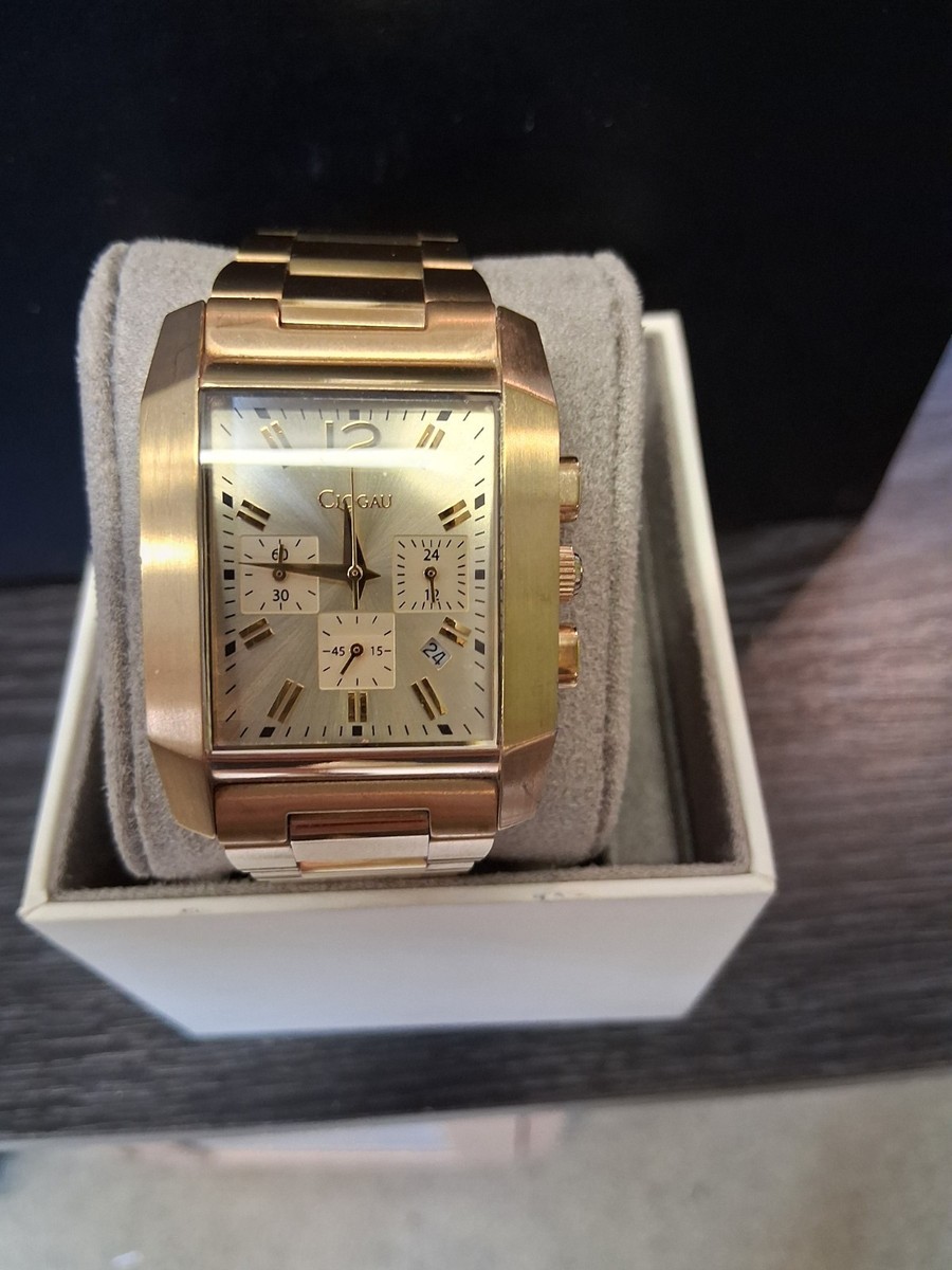 Clogau 4S00017 Gents Idwal Gold Stainless Steel Chrono Bracelet