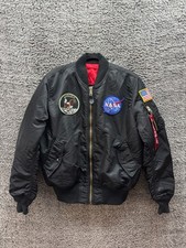 Alpha Industries Reversible NASA MA-1 Apollo II Bomber Jacket Mens Size M