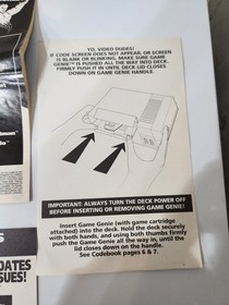 Game Genie For NES Nintendo Complete W/ Manual, Inserts, & Instruction Booklet