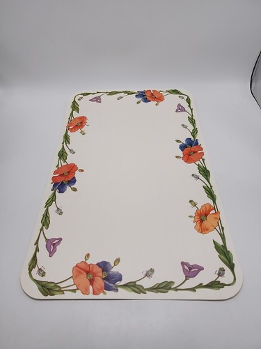 Villeroy & Boch Amapola Vinyl Placemat 18 X 11 1/2 Inches Near Mint Condition
