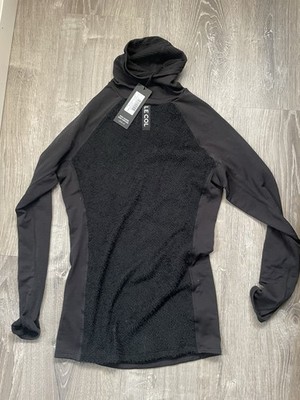 Le Col Men's Long Sleeve Deep Winter Textured Base Layer BE5 Black Size XS NWT