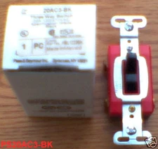 PS20AC3-BK SWITCH 20 120/277 Toggle 20AC3-BK HBL1223BK