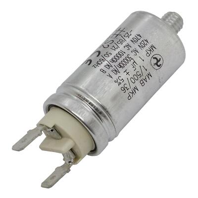 Condensateur de démarrage Condensateur du moteur 1µF 450V 25x48mm Prise