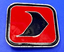 Mc Laren Logo Sign Red Enameled Belt Buckle by Inola Castings Made in USA