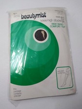 Beautymist Sandalfoot Size 8.5 - 11 Knee-high stockings Taupe Mist 3106 One Pair