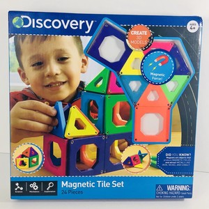 discovery kids magnetic tile set