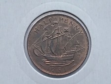 GEORGE VI PROOF HALF PENNY 1951 Bronze 5.67 g  25.5 mm KM# 868, Sp# 4118