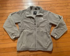 The North Face Denali Polartec Jacket Womens Small Fleece Gray Full Zip