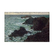 Claude Monet - The Côte sauvage (1886) Hand-painted Oil Painting Wall Art