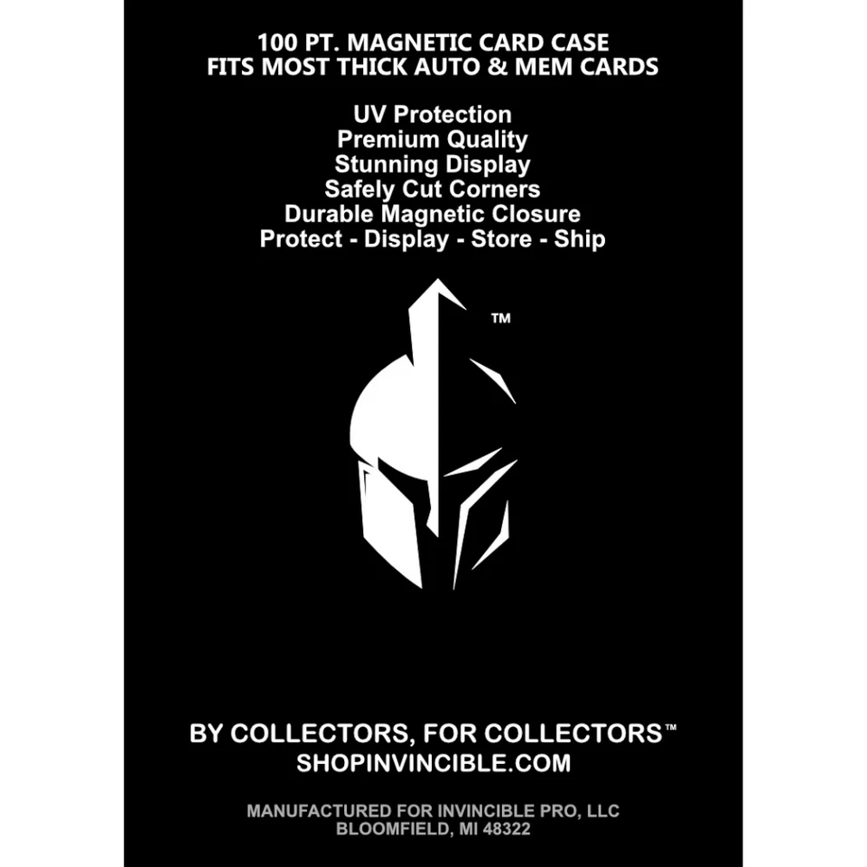 LOT OF 10 Ultra Clear 100 pt. Magnetic Card Case For Thick Mem / Jersey Cards - Image 3 of 3