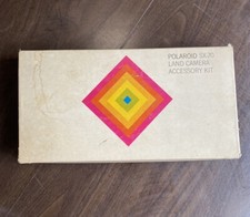 Vintage 1970's POLAROID SX-70 LAND Camera ACCESSORY KIT. Complete Boxed Set