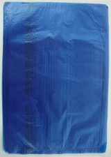 500 Qty. 6 1/4" x 9 1/4" Blue High-Density Plastic Merchandise Bag Extra Small