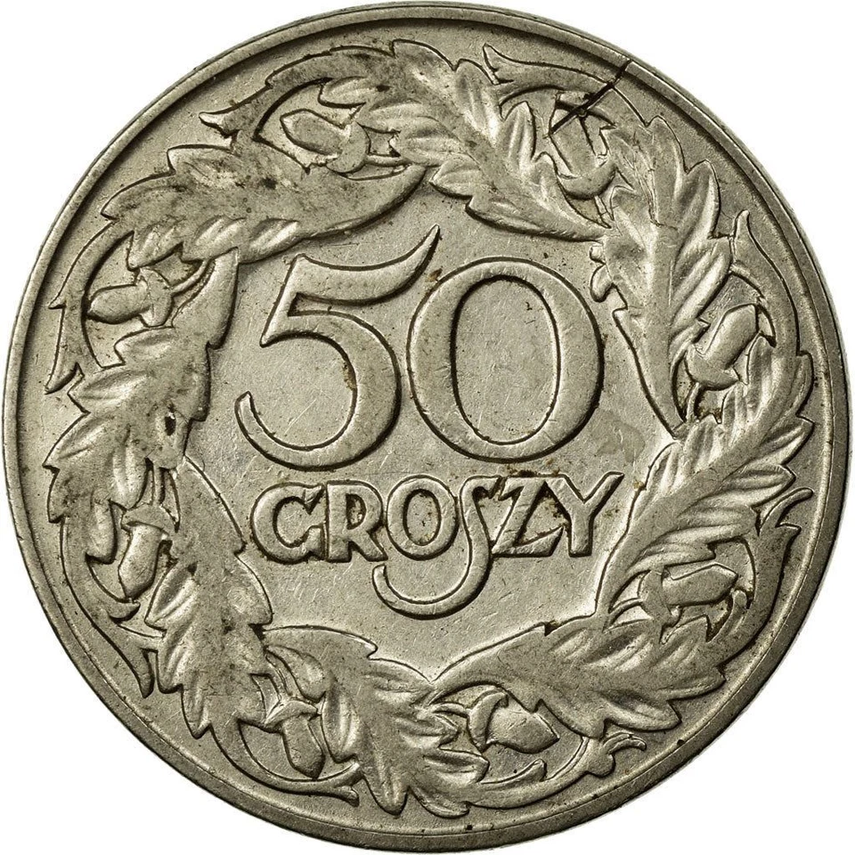Polish Coin 50 Groszy | Eagle | Poland | 1923 - Image 3 of 4
