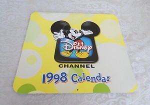 Vintage 1998 DISNEY CHANNEL CALENDAR