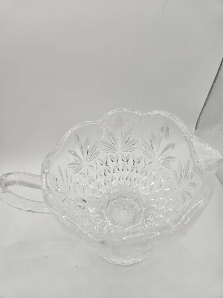 Cristal Godinger Shannon Manejado Gravy Boat/Crema 5” Piña Diamante Foto 4 de 4