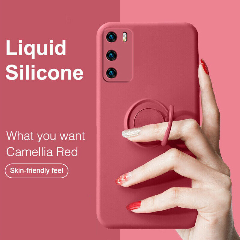 For Samsung Galaxy Note 20 10 S21 S20 Plus Liquid Silicone Case