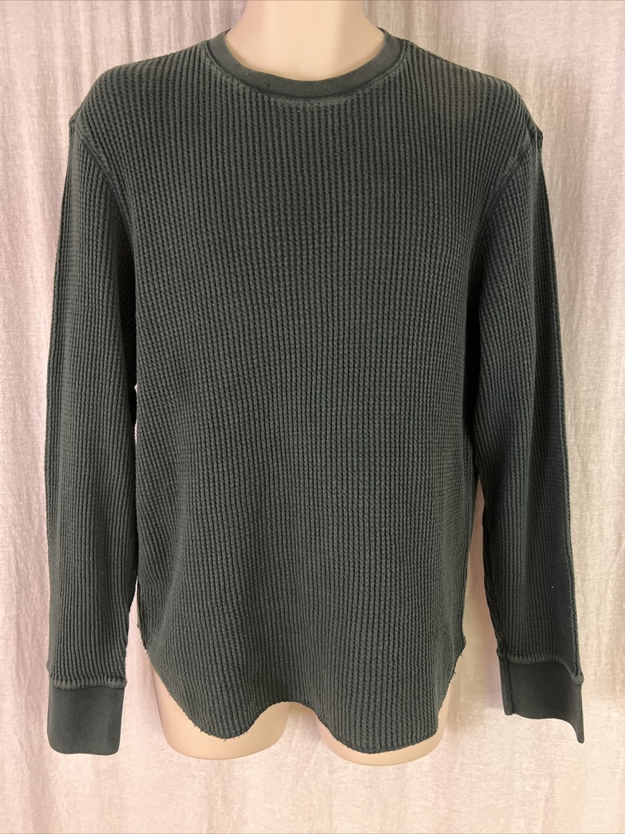 hunter green thermal shirt