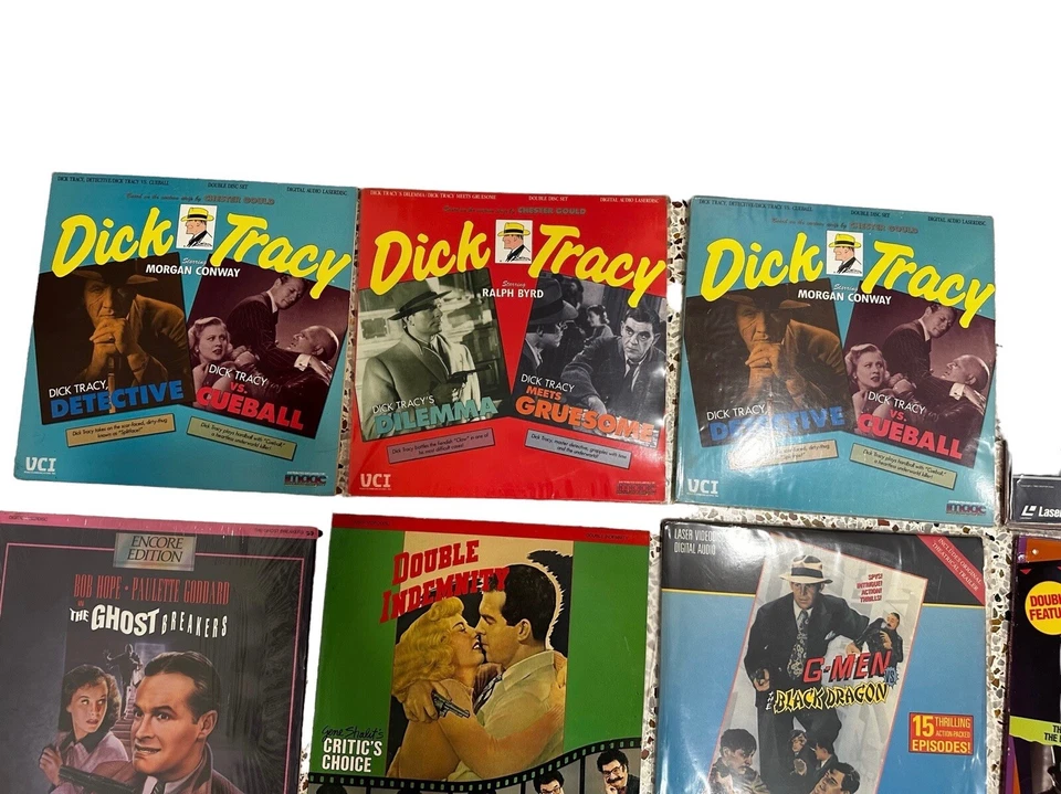 Classic Detective / Murder Mystery Laserdisc Movies Lot 12 Dick Tracy, Sherlock - Image 2 of 3