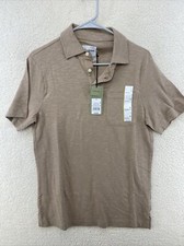 MWT Mens Small Polo Shirt Tan Goodfellow Co Short Sleeve Size Small
