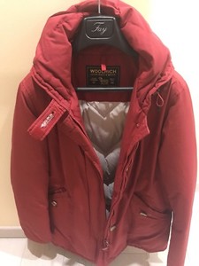 parka woolrich rosso donna