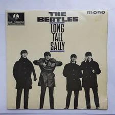 Rare Beatles "Long Tall Sally" EP No flip backs Gramo Co Rim Text No Polo Rings