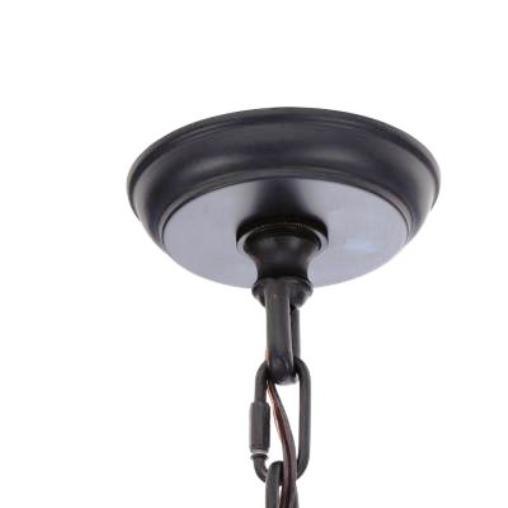 World Imports Hastings Collection 4-Light Rust Hanging Pendant