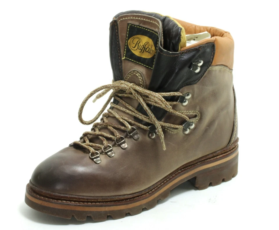 137 Schnürschuhe Wanderschuhe Leder High Ankle Boots Alpine Trapper Buffalo 41 - Bild 4 von 4