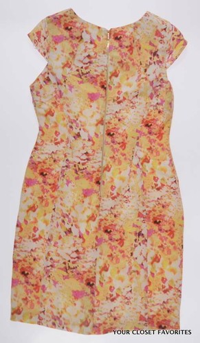 Calvin Klein Womens 14 Seamed Sheath Dress Hardware Detail - Picture 6 of 9