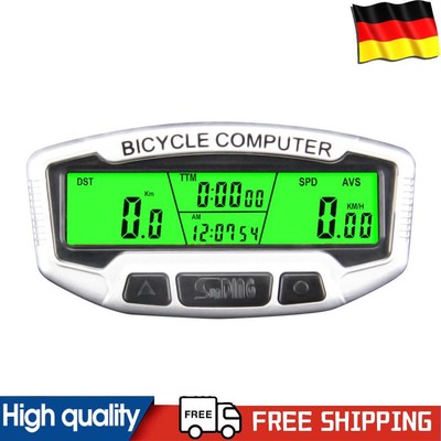 SUNDING Bike Backlight Computer Cycling Bicycle LCD Display Odometer Speedometer