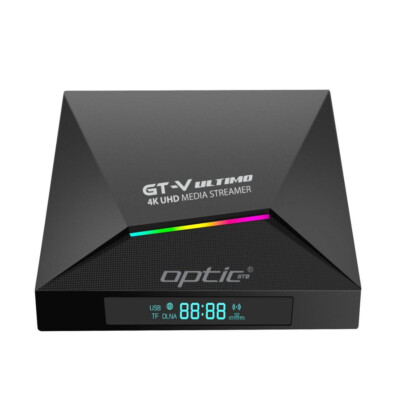 Optic GT-V Ultimo 4K UHD Android 11.0 IP-Receiver Dual-WiFi, Bluetooth, MicroSD