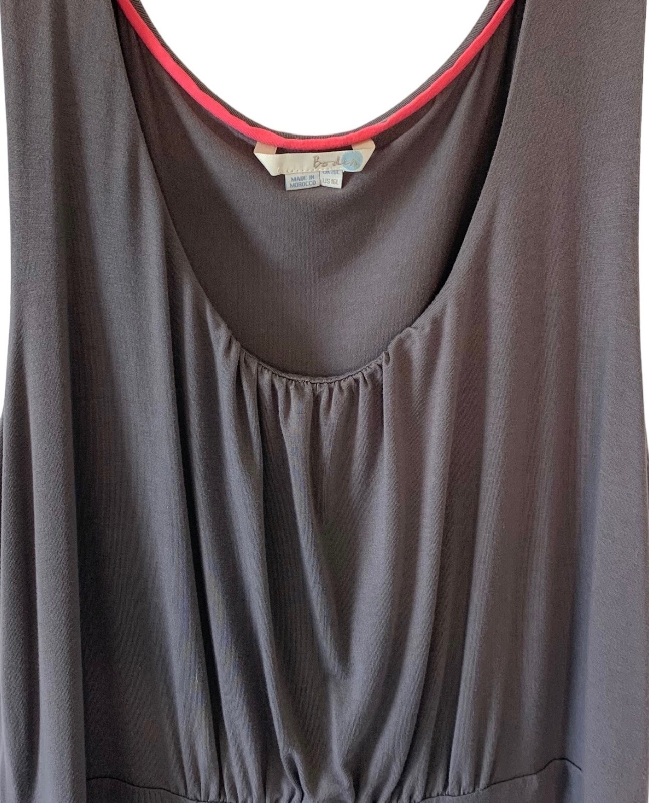 BODEN Solid Gray Sleeveless Lightweight Knit Midi… - image 2