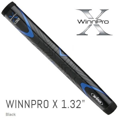 Winn Pro X 1.32'' Black Putter Grip Slightly smaller than a Winn Jumbo grip