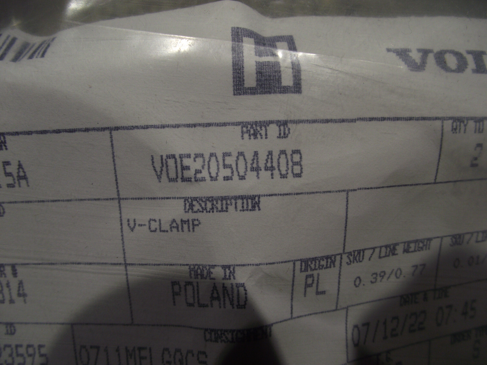 FACTORY VOLVO CLAMP VOE20504408 20504408 | eBay