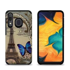 Phone Case for Samsung Galaxy A20 / A30 Two Layer Shockproof Hard Cover Case