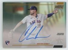 2022 topps stadium club chrome Gold Refractor auto 18/50 Chas McCormick Rookie