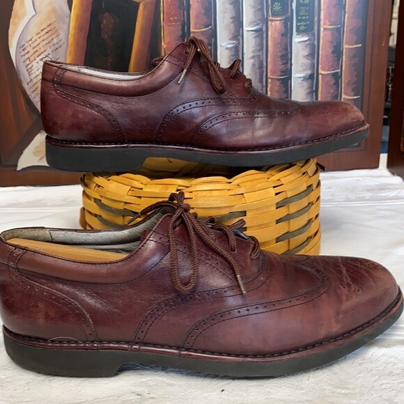 SAOLA Scarpe Rockport tacco 1 2 pollice bordeaux vestito oxfords suole gomma