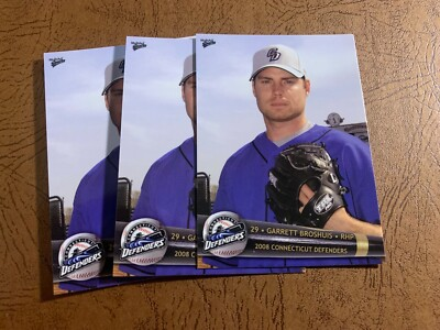 #ad #ad GARRETT BROSHUIS 2008 Multi Ad Connecticut Defenders 3 card lot $3.28