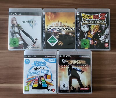 PS3 Need For Speed Undercover, Final Fantasy 13, Dragon Ball Z, Def Jam Rapstar