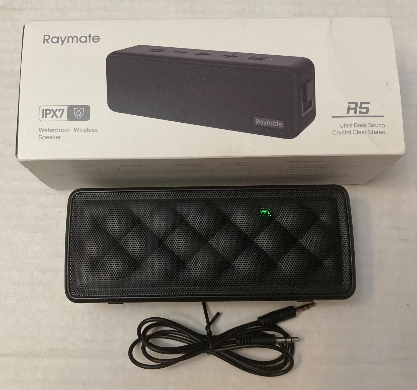 20W Raymate IPX7 Waterproof Bluetooth Speaker Wireless Black  -image