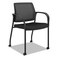 Hon Ignition Series Mesh Back Mobile Stacking Chair Black Fabric Upholstery on sale Hon Ignition Series Mesh Back Mobile Stacking Chair Black Fabric Upholstery on sale