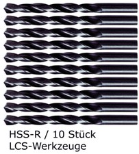 Spiralbohrer 0,3- 20 mm HSS-R Metallbohrer Stahlbohrer rollgewalzt DIN338 Eisen